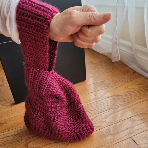 Knot Bag Small Crochet Handmade Japanese Knot Bag - Picture 2 of 5